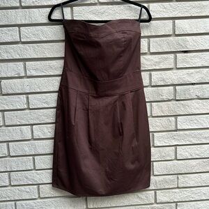 Girl Friday Strapless Dress with Pleats in Skirt Sz 8